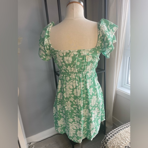 BILLABONG GREEN FLORAL DRESS - Picture 3 of 3